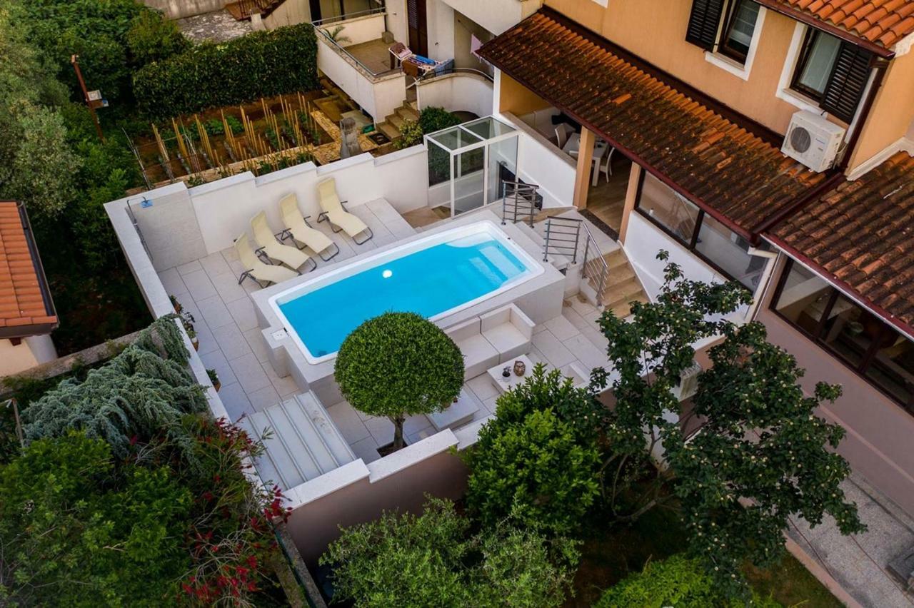 Cave Romane Apartment With Private Pool And Sea View Vinkuran Esterno foto